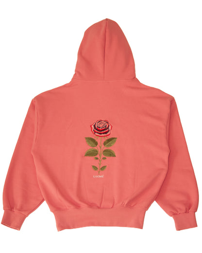 Rose Embroidered Hoodie
