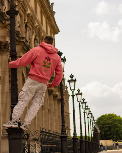 Rose Embroidered Hoodie